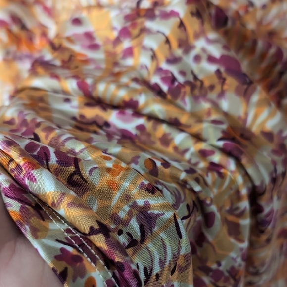 Tahari | Pink and Orange Abstract Sleeveless Tank Top Size XL - Picture 4 of 7